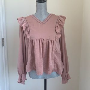 Altar’d State pink blouse. Size Medium.
